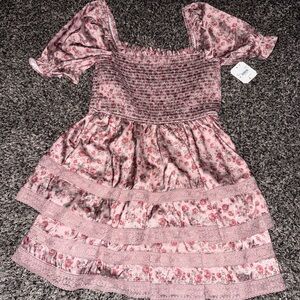 Altar'd State Pink Floral Dress